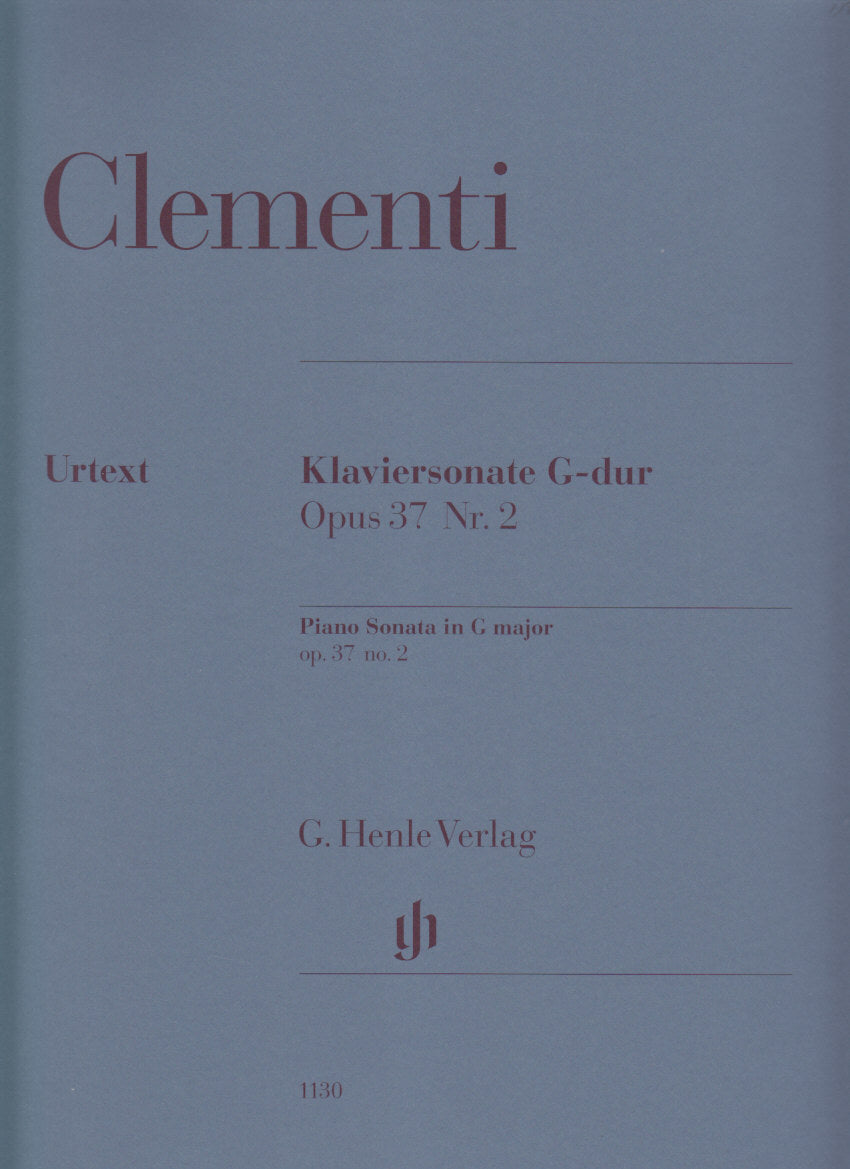 Clementi, Sonata op. 37/2 in G (Henle)