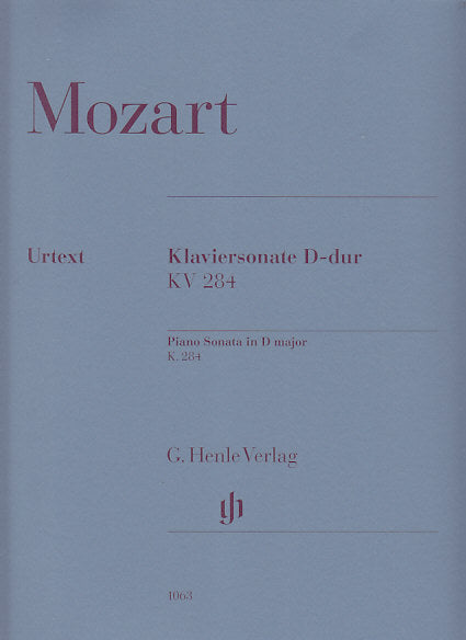 Mozart, Sonata KV 284(205b) in D (1775) (Henle)