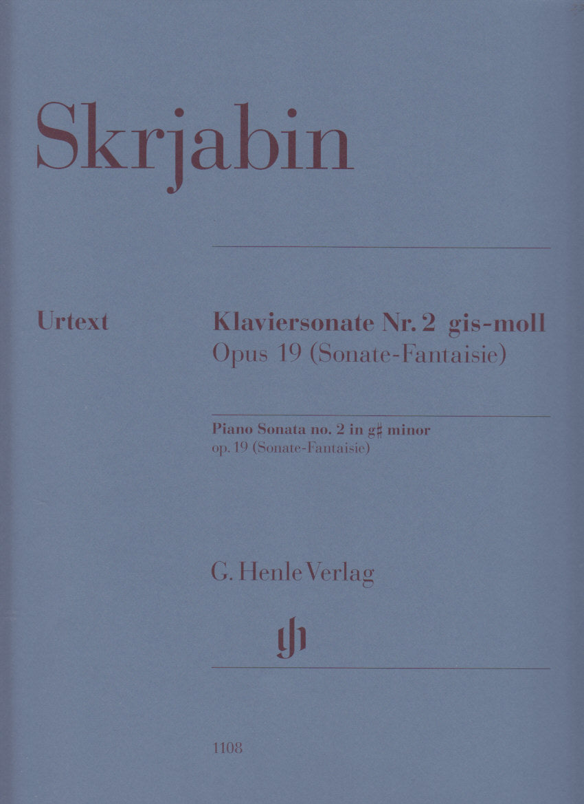 Scriabin, Sonata No. 2 in g# op. 19 (Henle)