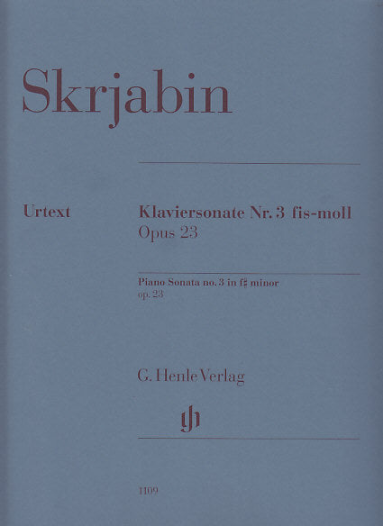 Scriabin, Sonata No. 3 in f# op. 23 (Henle)
