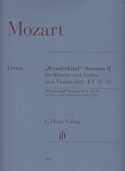 Mozart, Wunderkind Sonaten 2: KV 10-15 (Henle)