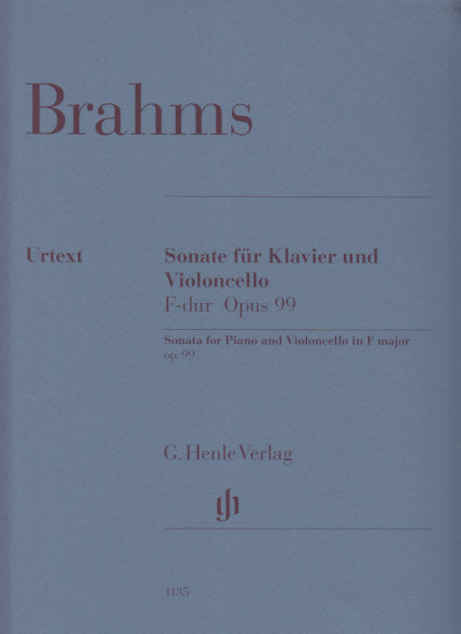 Brahms, Sonata No. 2, op. 99 (Voss/Behr) (Henle)