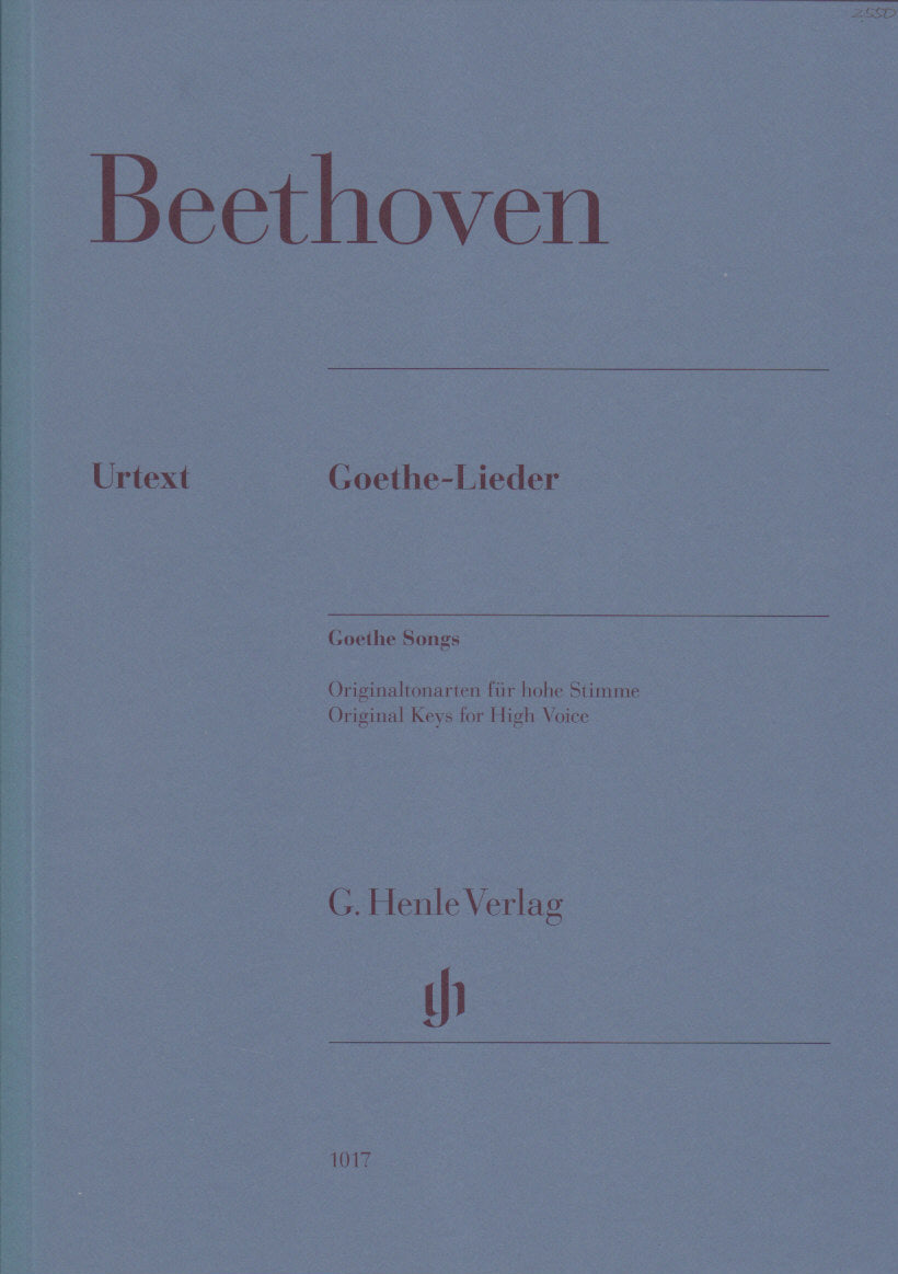 Beethoven, Goethe-Lieder (H=orig) (Henle)