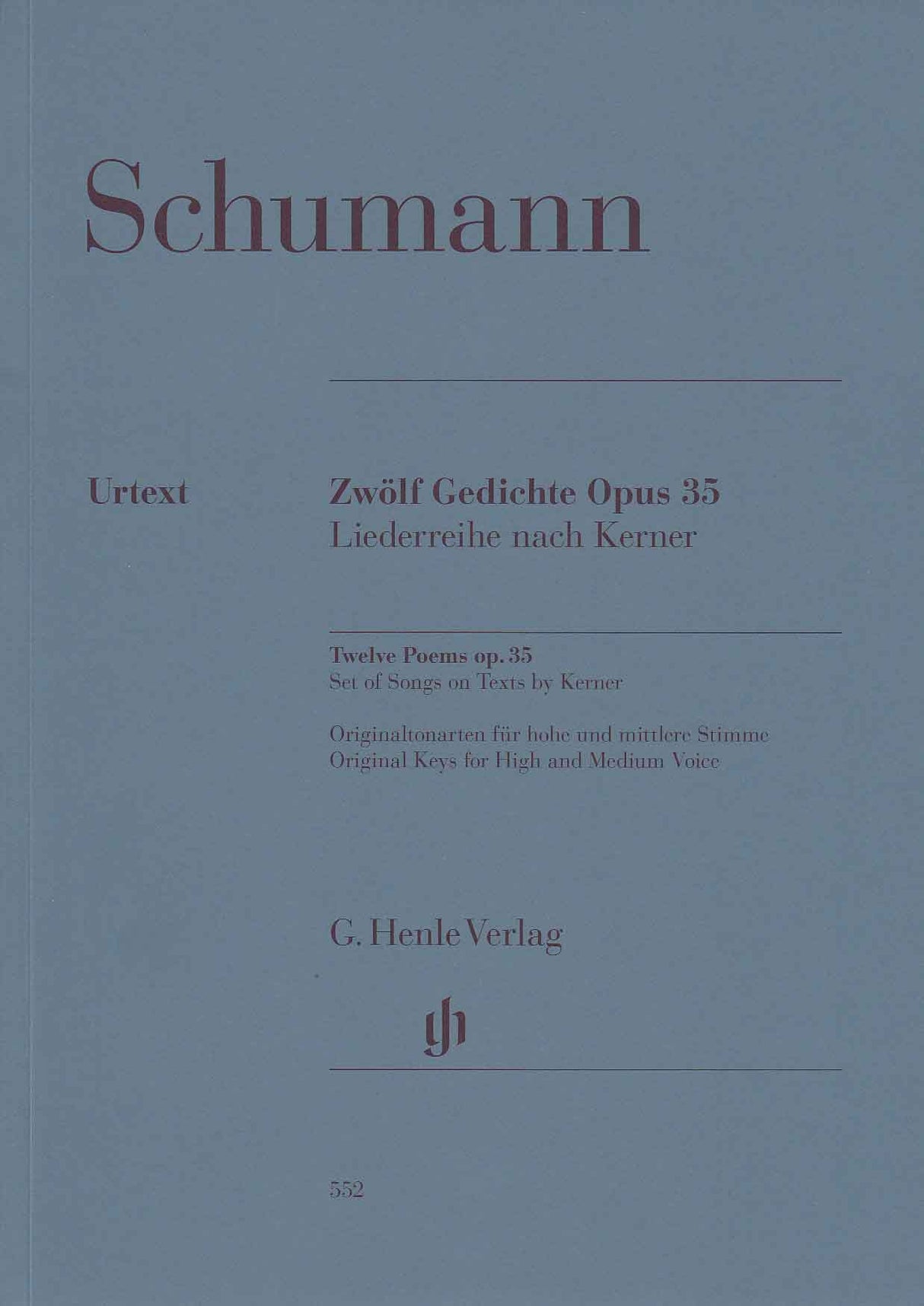 Schumann, 12 Gedichte op. 35 (Henle)