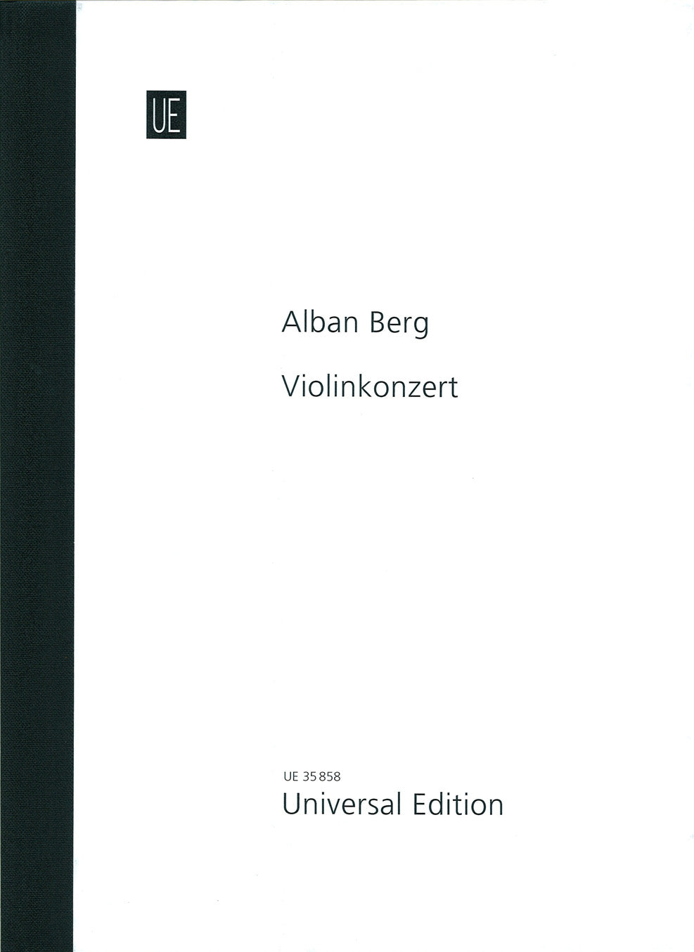 Berg, Concerto for Violin Full Score (Universal)