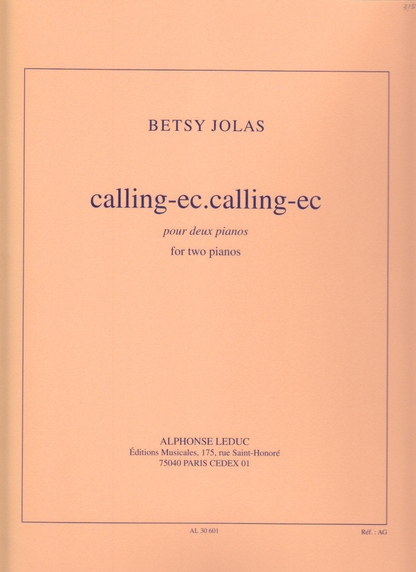 Jolas, Calling-ec. calling-ec (Leduc)