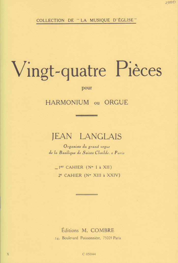 Langlais, 24 Pieces, 1: No. 1-12 (Combre)