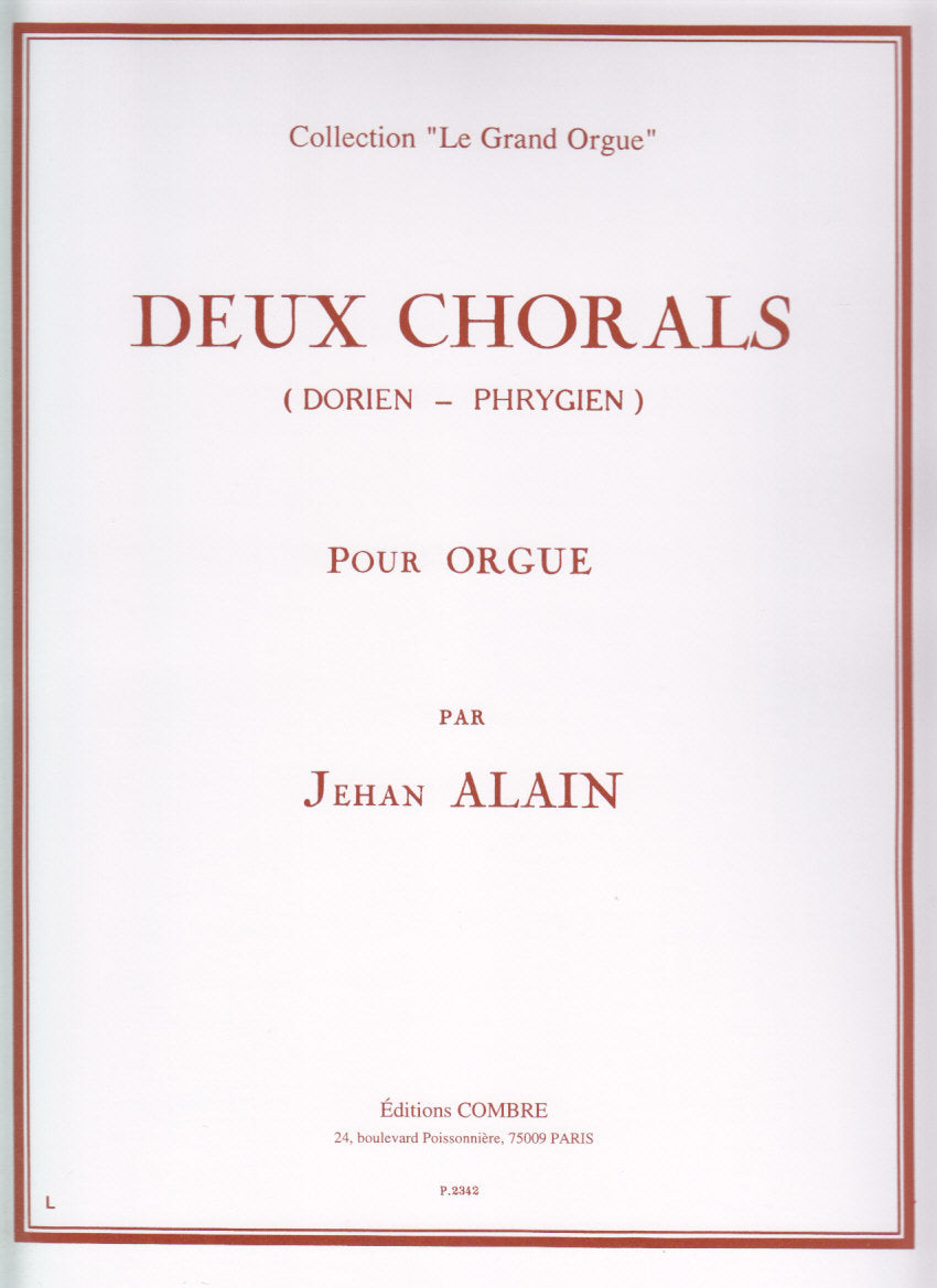 Alain, 2 Chorals (Combre)