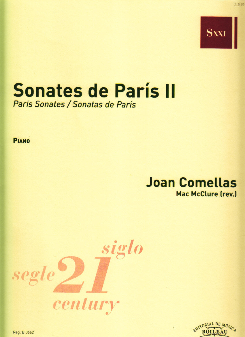 Comellas, Sonates de Paris 2 (1955) (Boileau)