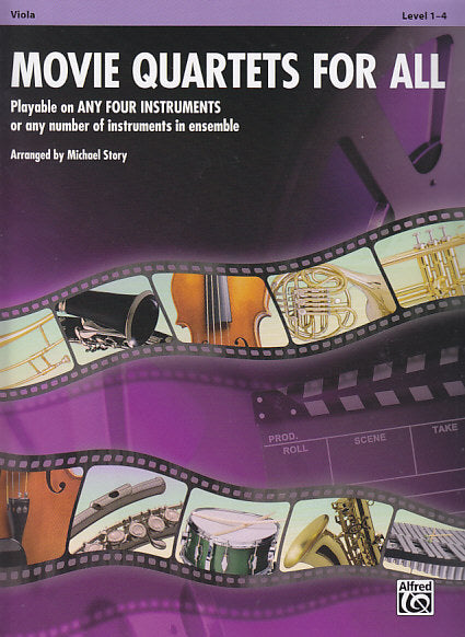 Movie Quartets for All: Viola (Alfred)