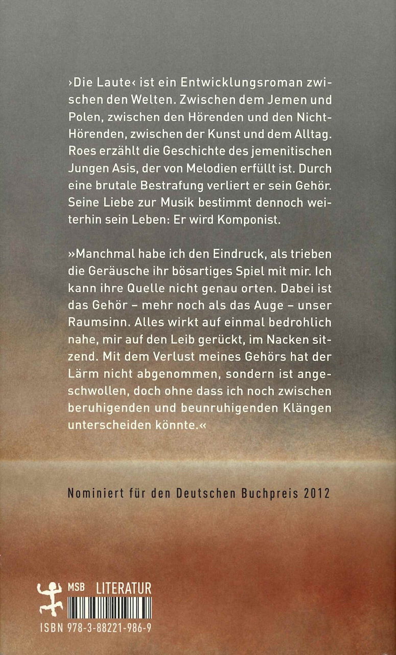Roes,M., Die Laute: Roman (Matthes & Seitz)
