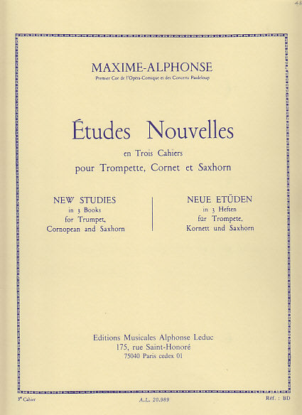 Maxime-Alphonse, Etudes nouvelles 3 (Leduc)