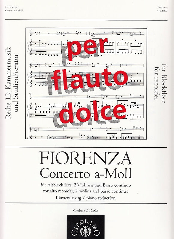 Fiorenza, Concerto in a (Girolamo Musikverlag)