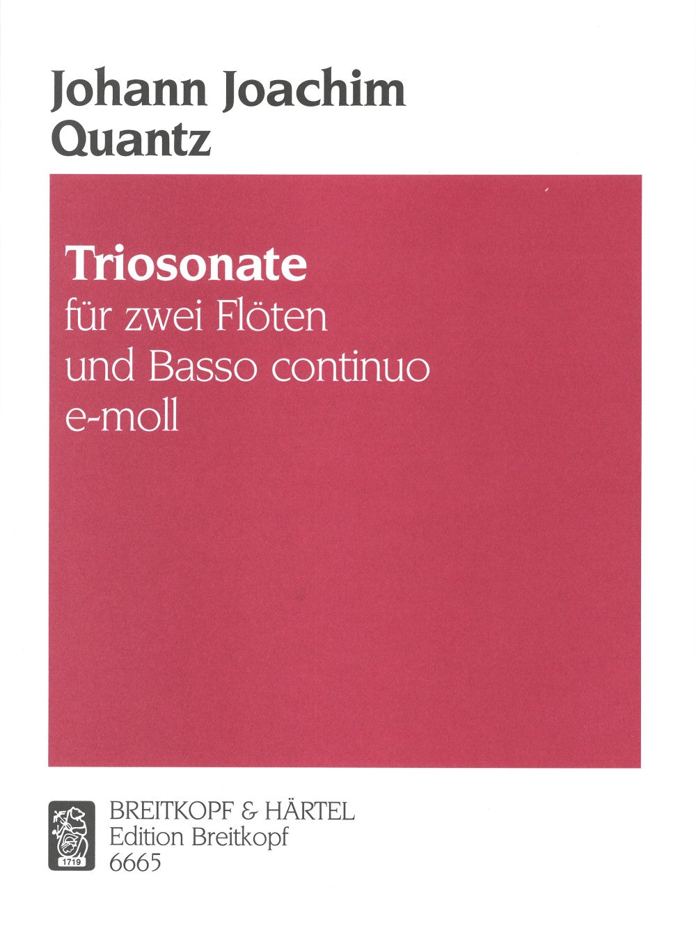 Quantz, Trio Sonata in e (2Fl,Bc) (Breitkopf)