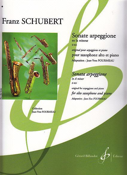 Schubert, Sonate arpeggione (ASax,Pf) (Billaudot)