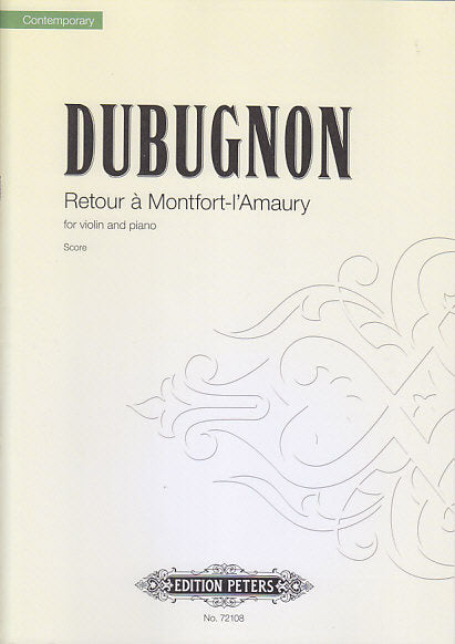 Dubugnon, Retour a Montfort-l'Amaury (Peters)