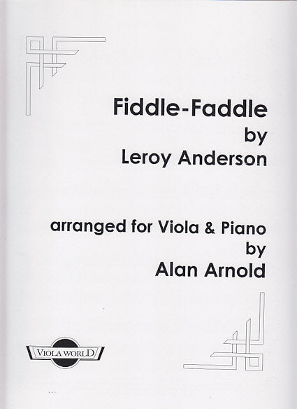 Anderson, Fiddle-Faddle (Viola World)