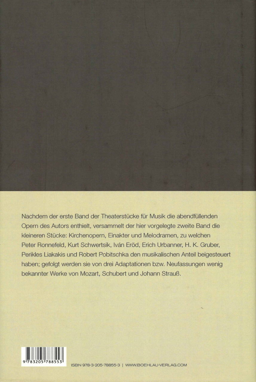 Bletschacher, Theaterstucke Musik 2 (Bohlau)
