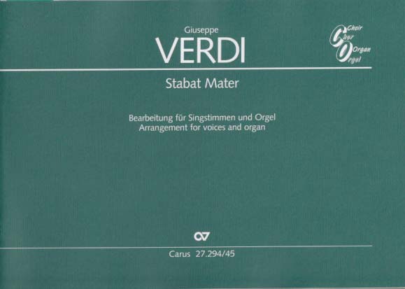 Verdi, Stabat mater (Organ Vocal Score) (Carus)