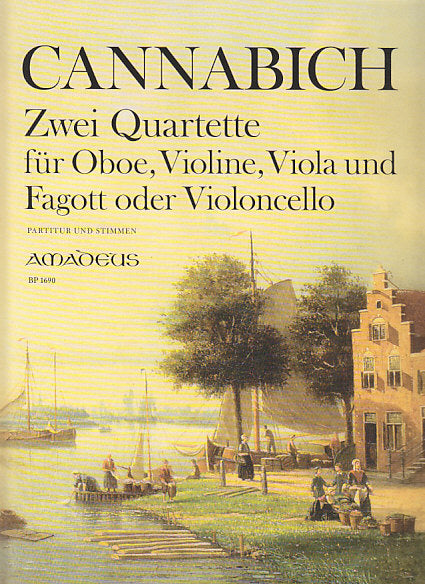 Cannabich, 2 Quartette (Ob,Bn,Va,Bn/Vc) (Amadeus Verlag)
