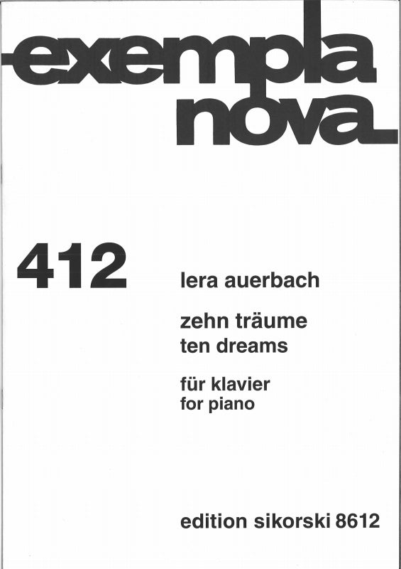 Auerbach, Zehn Traume op. 45 (1999) (Sikorski)