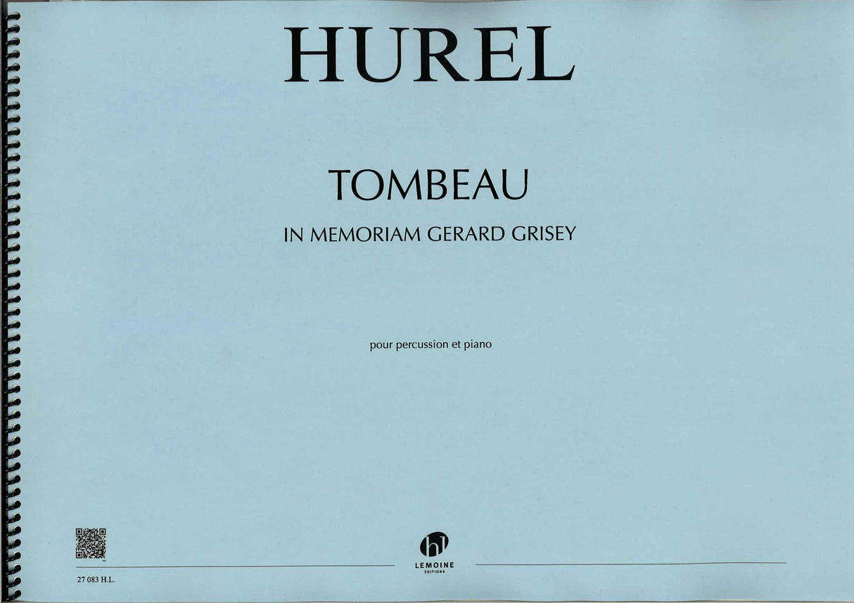 Hurel, Tombeau (Perc,Pf) (Lemoine)