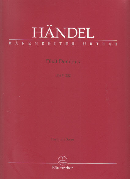 Handel, Dixit Dominus HWV 232 (Score) (Barenreiter)