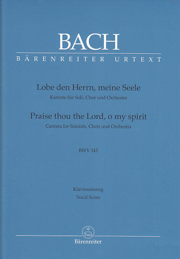 Bach, Kantate BWV 143 (NBArev) (Barenreiter)