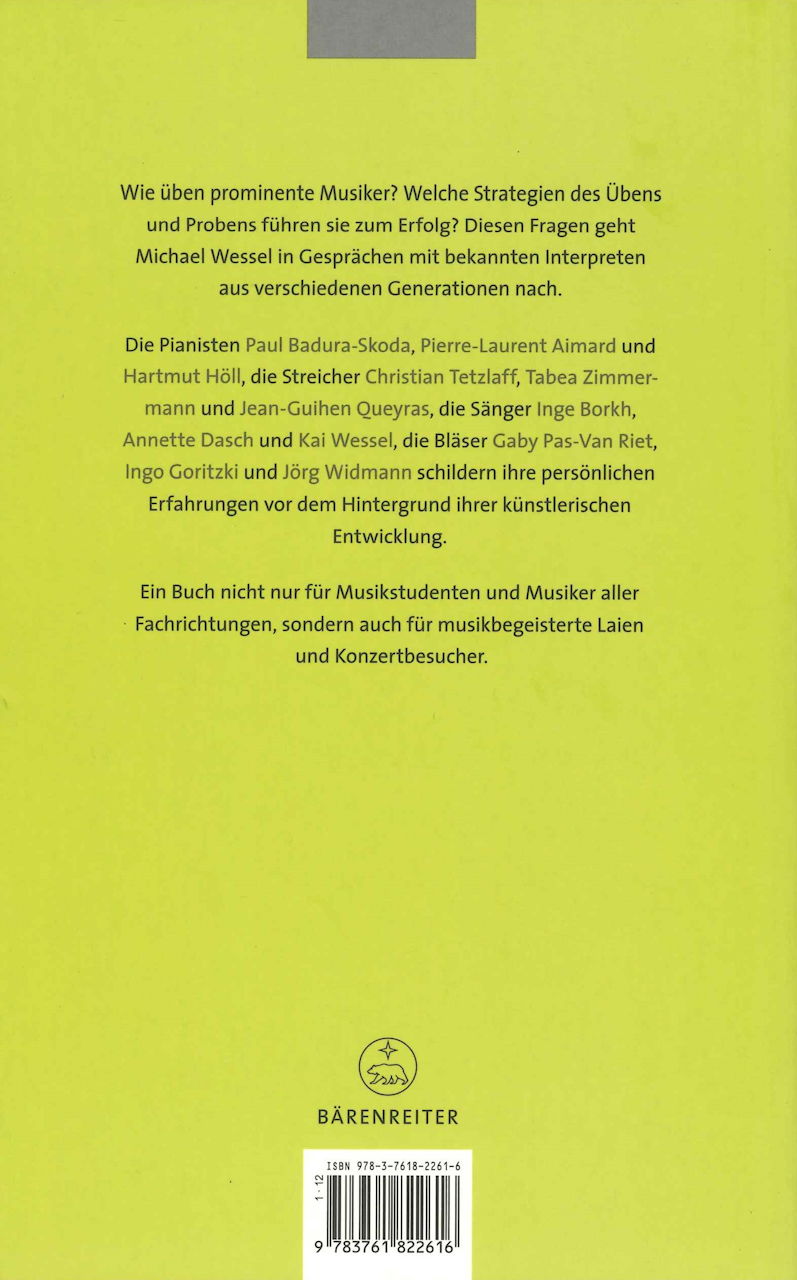 Wessel, Uben - Proben - Karriere (Barenreiter)