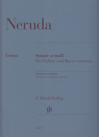 Neruda, Sonata in a (Vn,Bc) (Henle)