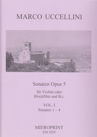 Uccellini, Sonaten op. 5/1-4 w. Bc Reali (Mieroprint)