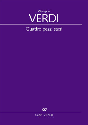 Verdi, 4 Pezzi sacri Full Score (Carus)