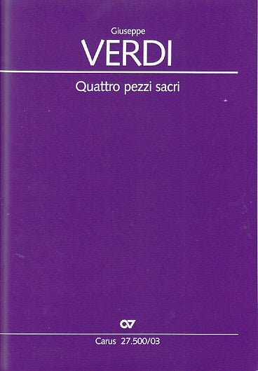 Verdi, 4 Pezzi sacri (Carus)