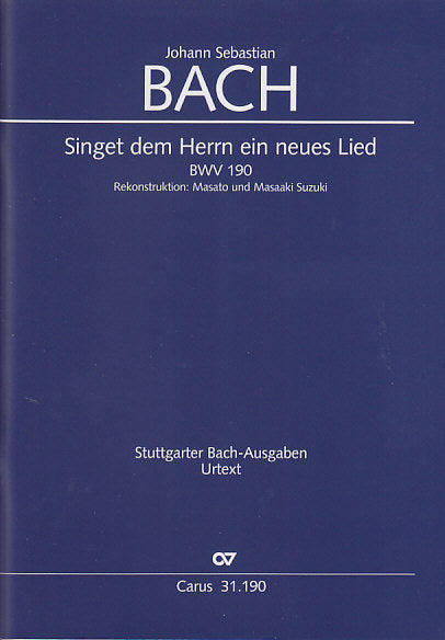 Bach, Kantate BWV 190 Full Score (Carus)