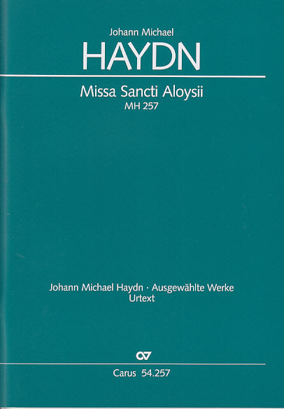 Haydn,M., Missa Sancti Aloysii Score (Carus)