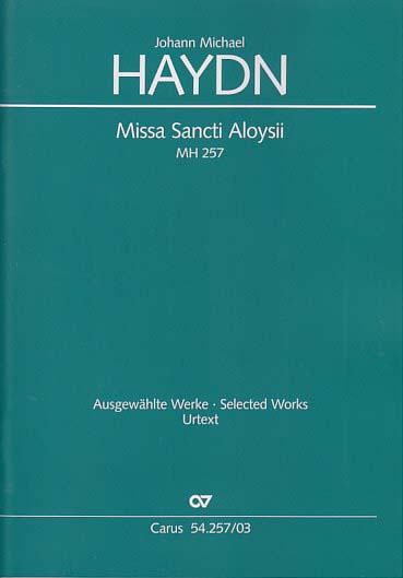 Haydn,M., Missa Sancti Aloysii MH 257 (Carus)