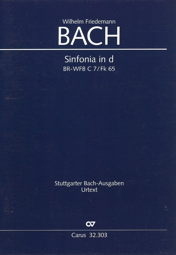 Bach,W.F., Sinfonia in d Fk 65 Score (Carus)