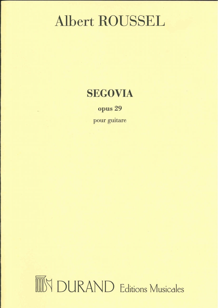 Roussel, Segovia op. 29 (Durand)