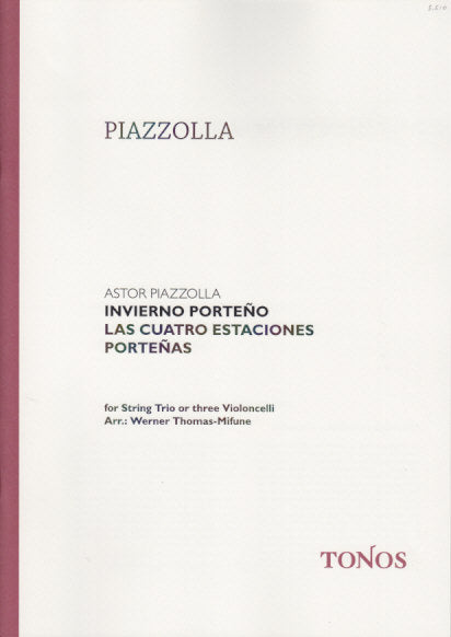 Piazzolla, Invierno porteno, Trio (Score (Tonos)