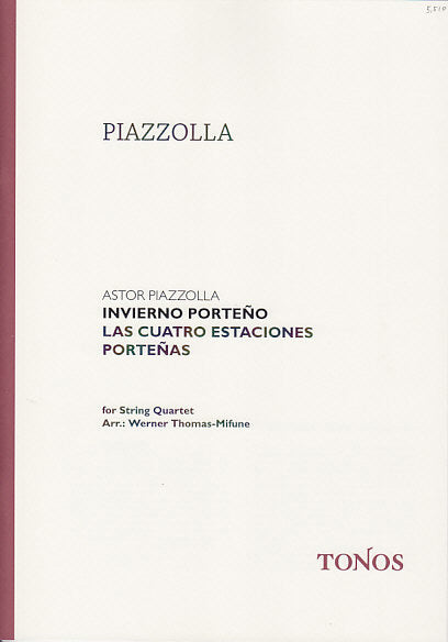 Piazzolla, Invierno porteno, Quartet (Sc (Tonos)
