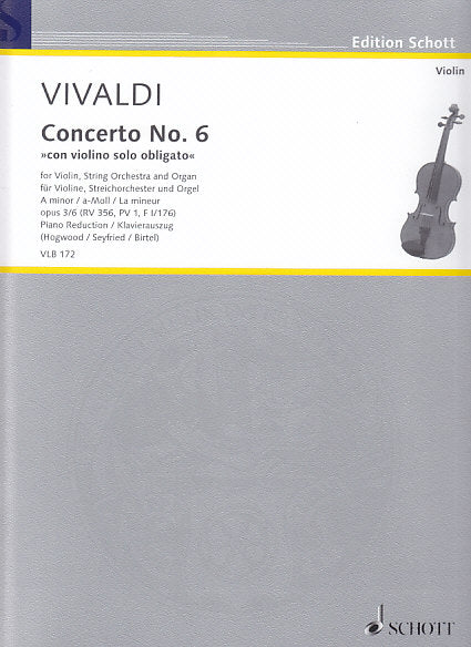 Vivaldi, Concerto op. 3/ 6 (Hogwood) (Schott)