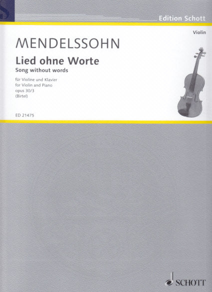 Mendelssohn, Lied ohne Worte op. 30/3 (Schott)