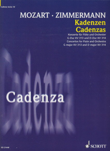 Mozart, Concertos KV 313, 314, Cadezas (Schott)