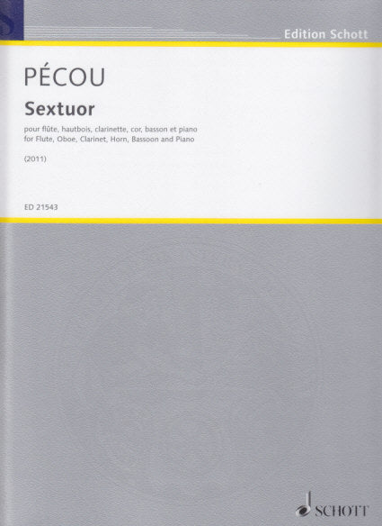 Pecou, Sextuor (Wind Quintet,Pf) (Schott)