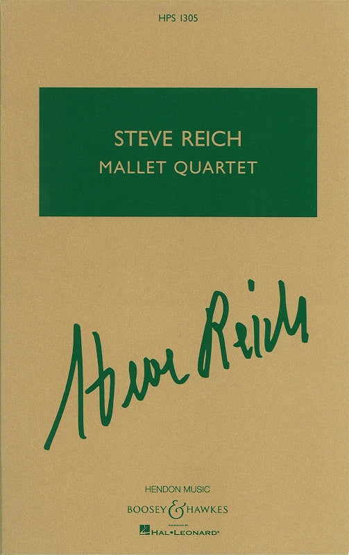 Reich, Mallet Quartet (Boosey)