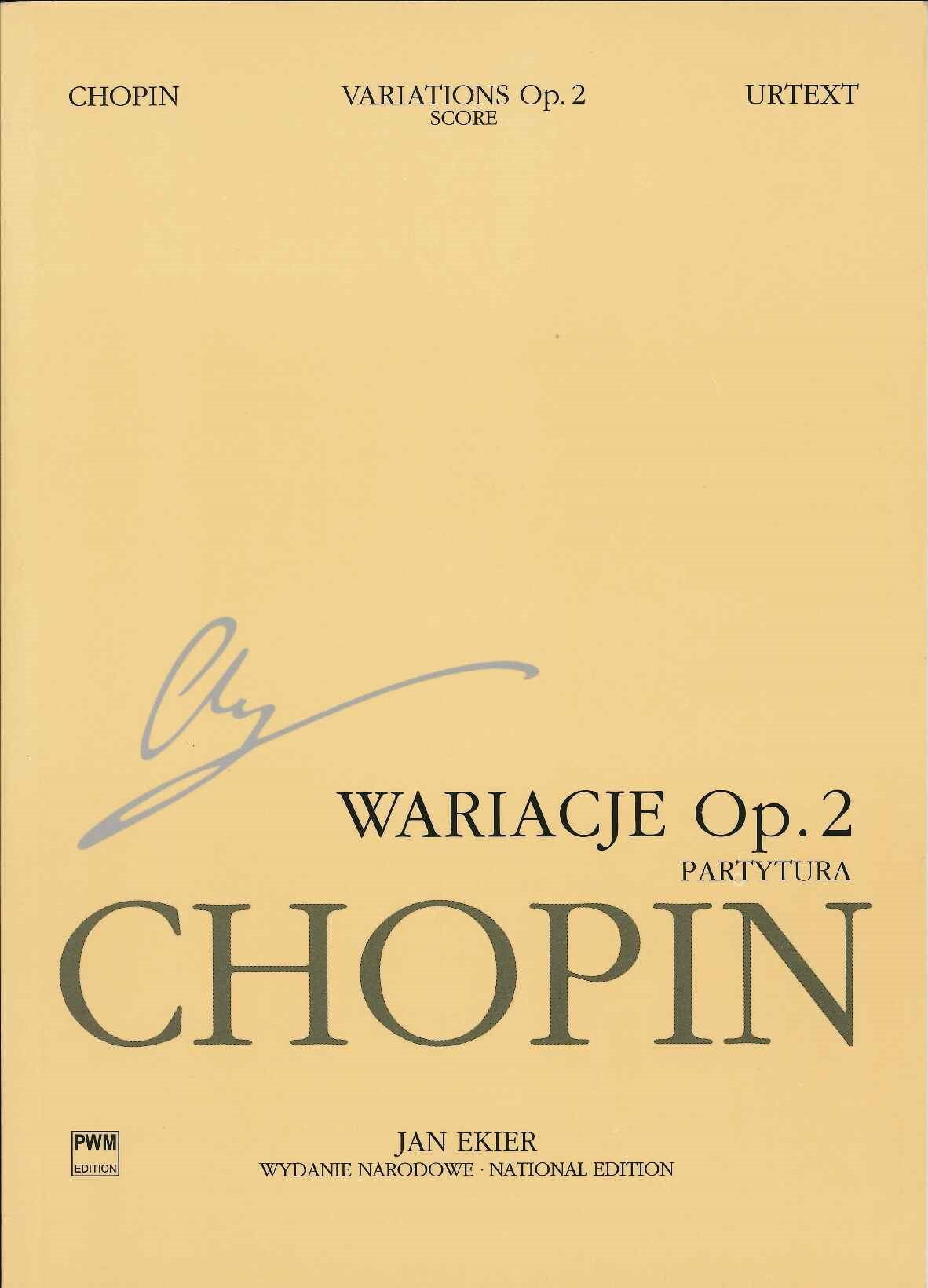 Chopin, op. 2 Var (Pf,Orch) Study Score (PWM)