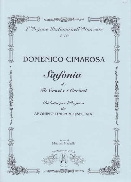 Cimarosa, Sinfonia da 'Gli Orazi e ... (Armelin Musica)