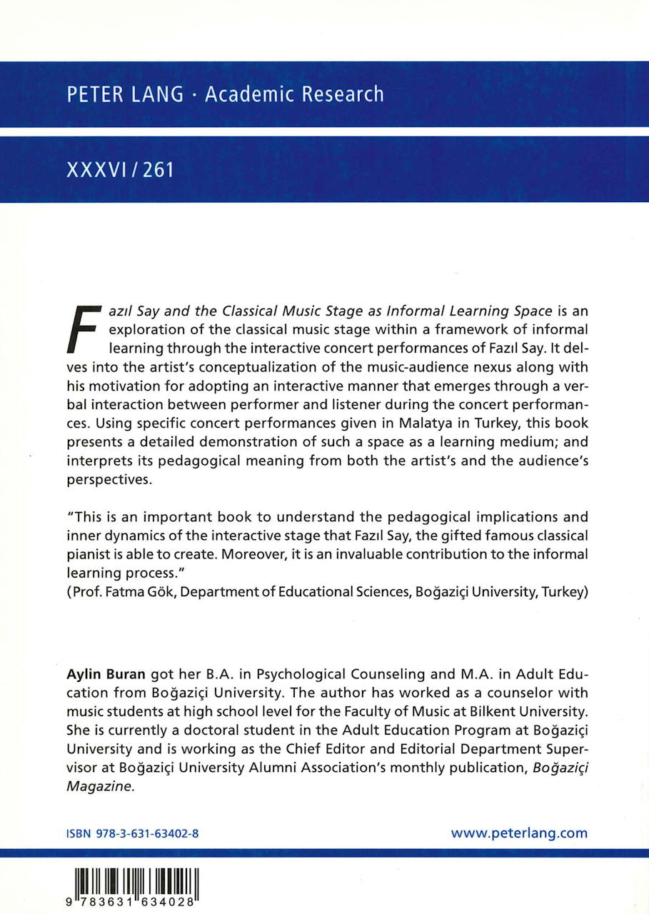 Buran, Fazil Say and Classical Music (Peter Lang)