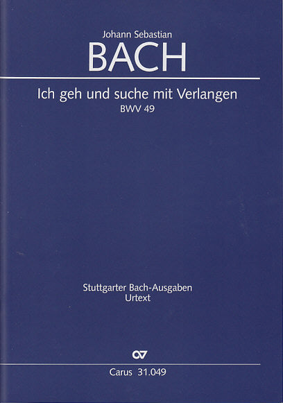 Bach, Kantate BWV 49 Full Score (Carus)