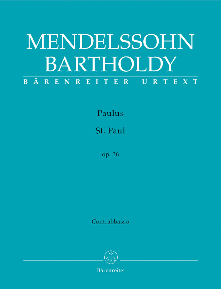 Mendelssohn, Paulus op. 36 Contrabass (Barenreiter)